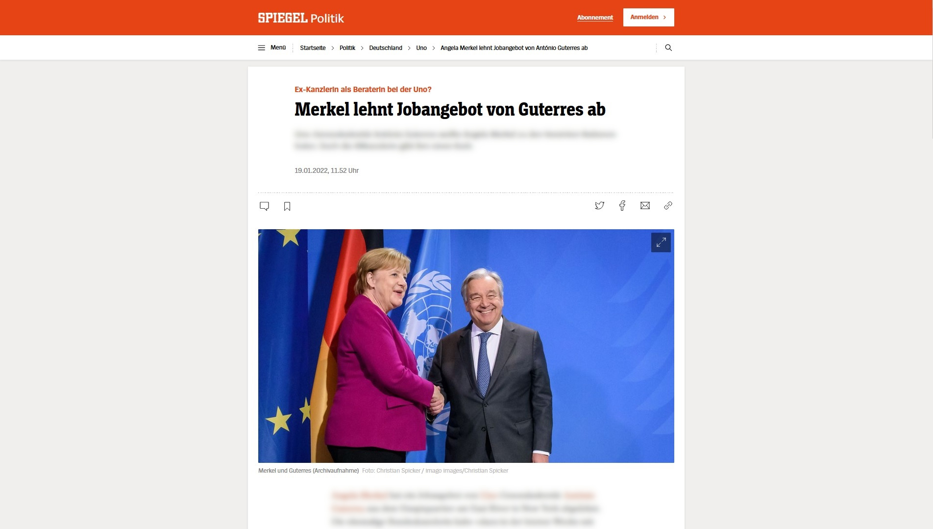 Spiegel.de 19.01.2022